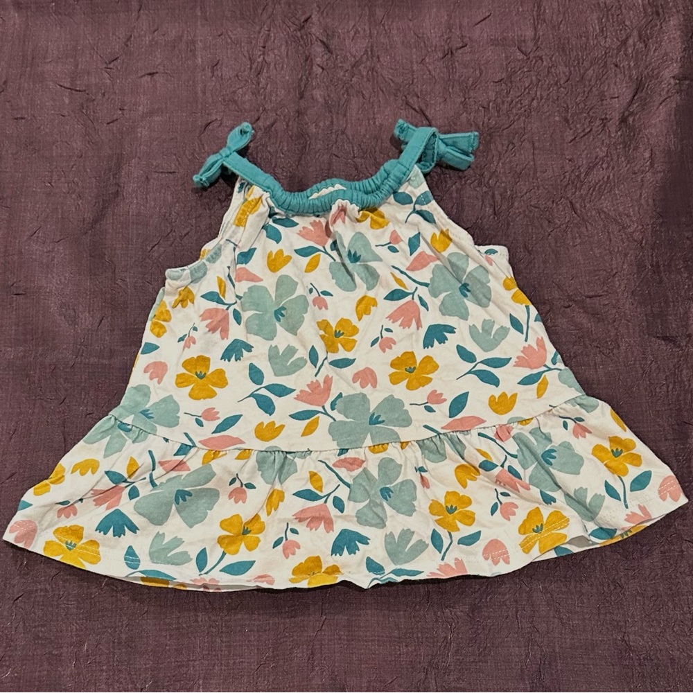 Floral Baby Dress with Ruffle Hem